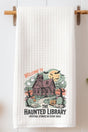 Haunted Library Waffle Kitchen Towel - Wholesale Accessory Market