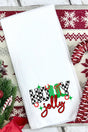 Holly Jolly Boots Waffle Kitchen Towel - Wholesale Accessory Market