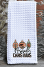 Howdy Horse Christmas Waffle Kitchen Towel - Wholesale Accessory Market