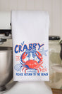 If Crabby Please Return To The Beach Waffle Kitchen Towel - Wholesale Accessory Market