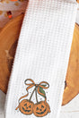 Jack - O' - Lantern Cherries Waffle Kitchen Towel - Wholesale Accessory Market