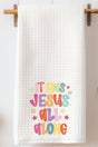 Jesus All Along Waffle Kitchen Towel - Wholesale Accessory Market