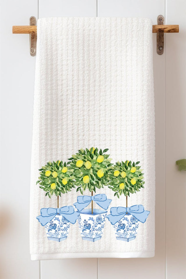 Lemon Grove Trio Waffle Kitchen Towel - Wholesale Accessory Market