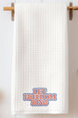 Let Freedom Ring Waffle Kitchen Towel - Wholesale Accessory Market