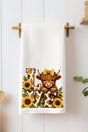 Little Highland Love Waffle Kitchen Towel - Wholesale Accessory Market