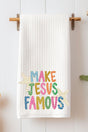 Make Jesus Famous Waffle Kitchen Towel - Wholesale Accessory Market