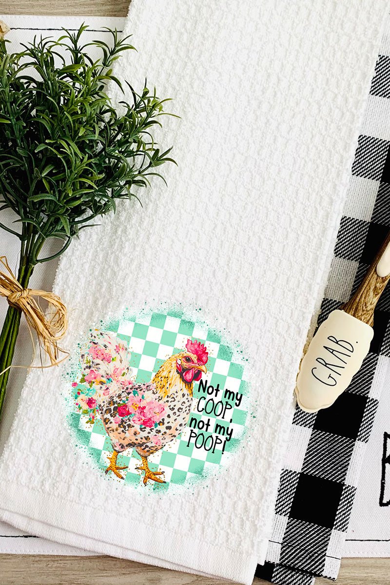 Not My Coop Waffle Kitchen Towel - Wholesale Accessory Market