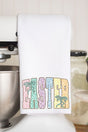 Pastel Easter Coquette Waffle Kitchen Towel - Wholesale Accessory Market