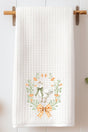 Peach Petals Goose Waffle Kitchen Towel - Wholesale Accessory Market