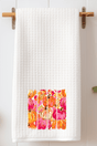 Preppy Pumpkin Brushstroke Waffle Kitchen Towel - Wholesale Accessory Market