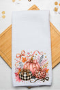 Pretty In Pumpkin Waffle Kitchen Towel - Wholesale Accessory Market