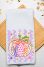 Pretty Patchwork Pumpkin Waffle Kitchen Towel - Wholesale Accessory Market