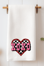Rockabilly XOXO Waffle Kitchen Towel - Wholesale Accessory Market
