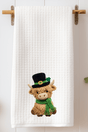Shamrock & Moo Faux Yarn Waffle Kitchen Towel - Wholesale Accessory Market