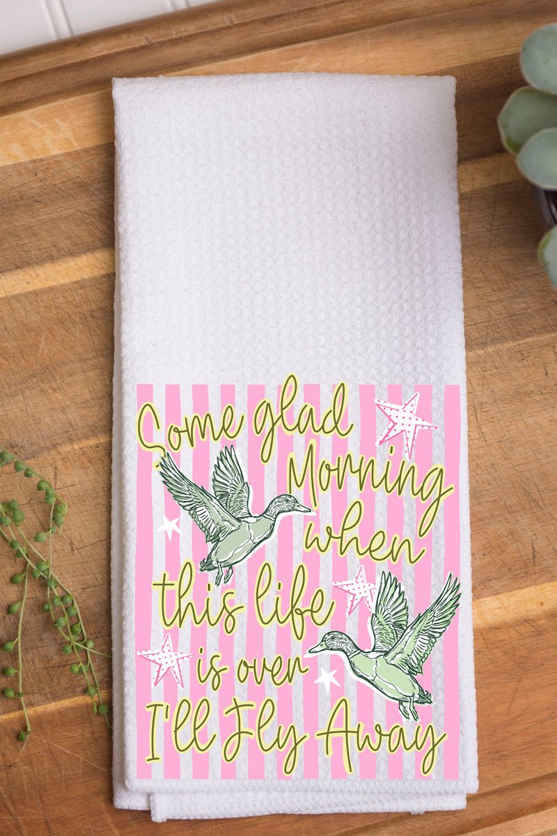 Some Glad Morning Waffle Kitchen Towel - Wholesale Accessory Market