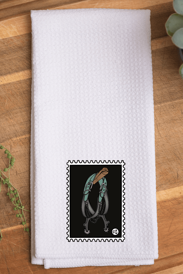 Spur Stamp Waffle Kitchen Towel - Wholesale Accessory Market