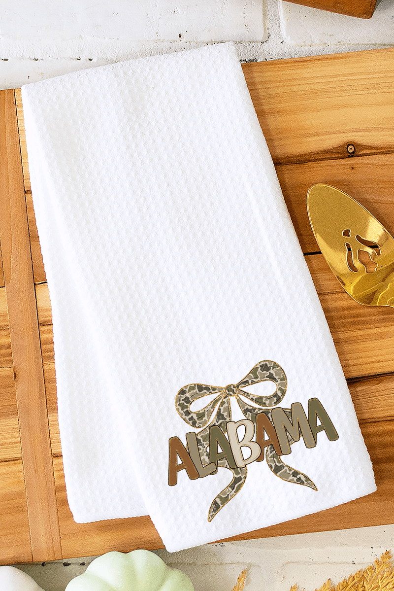 Sweet Home Camo Alabama Waffle Kitchen Towel - Wholesale Accessory Market