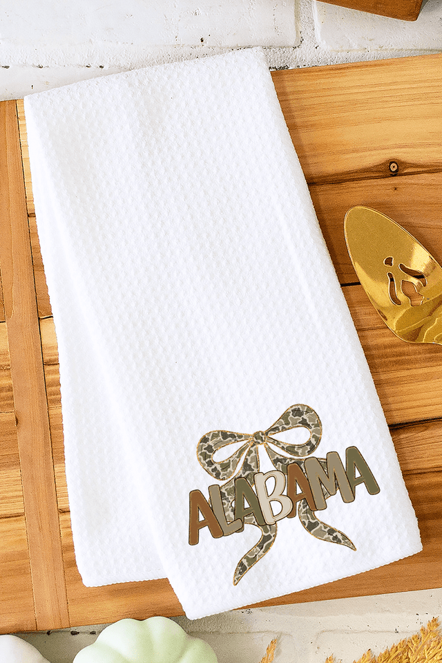 Sweet Home Camo Alabama Waffle Kitchen Towel - Wholesale Accessory Market