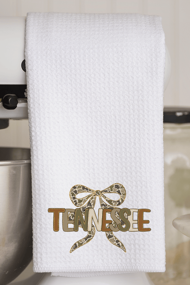 Sweet Home Camo Tennessee Waffle Kitchen Towel - Wholesale Accessory Market