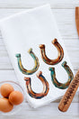 The Painted Horseshoes Waffle Kitchen Towel - Wholesale Accessory Market