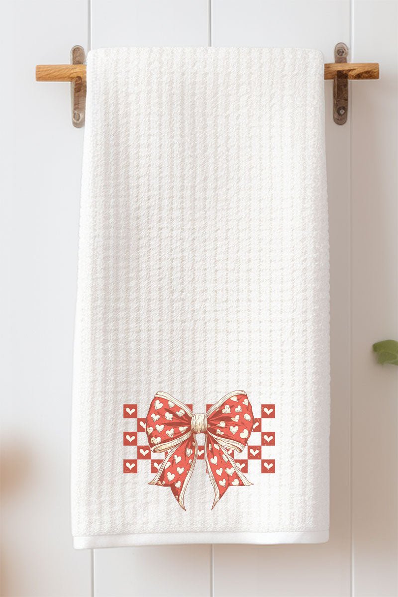 Vintage Valentine Waffle Kitchen Towel - Wholesale Accessory Market