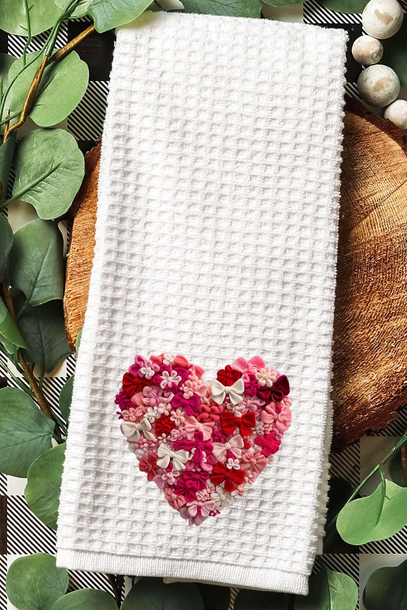 Wrapped With Love Waffle Kitchen Towel - Wholesale Accessory Market