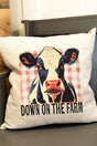 Down On The Farm Cow Decorative Pillow Cover - Wholesale Accessory Market