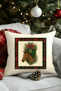Equestrian Holiday Monogram Crest Decorative Pillow Cover - Wholesale Accessory Market