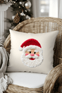 Faux Yarn Stitched With Cheer Santa Decorative Pillow Cover - Wholesale Accessory Market