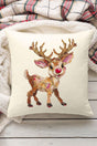The Painted Red Nose Reindeer Decorative Pillow Cover - Wholesale Accessory Market