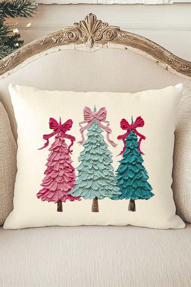 The Painted Trio Trees Decorative Pillow Cover - Wholesale Accessory Market