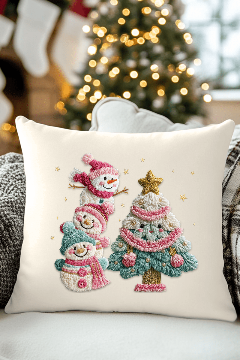 Yarnin' For Christmas Faux Yarn Decorative Pillow Cover - Wholesale Accessory Market