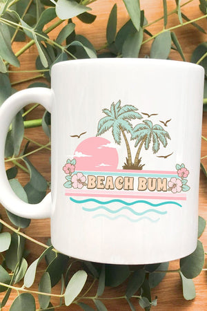Beach Bum White Mug - Wholesale Accessory Market