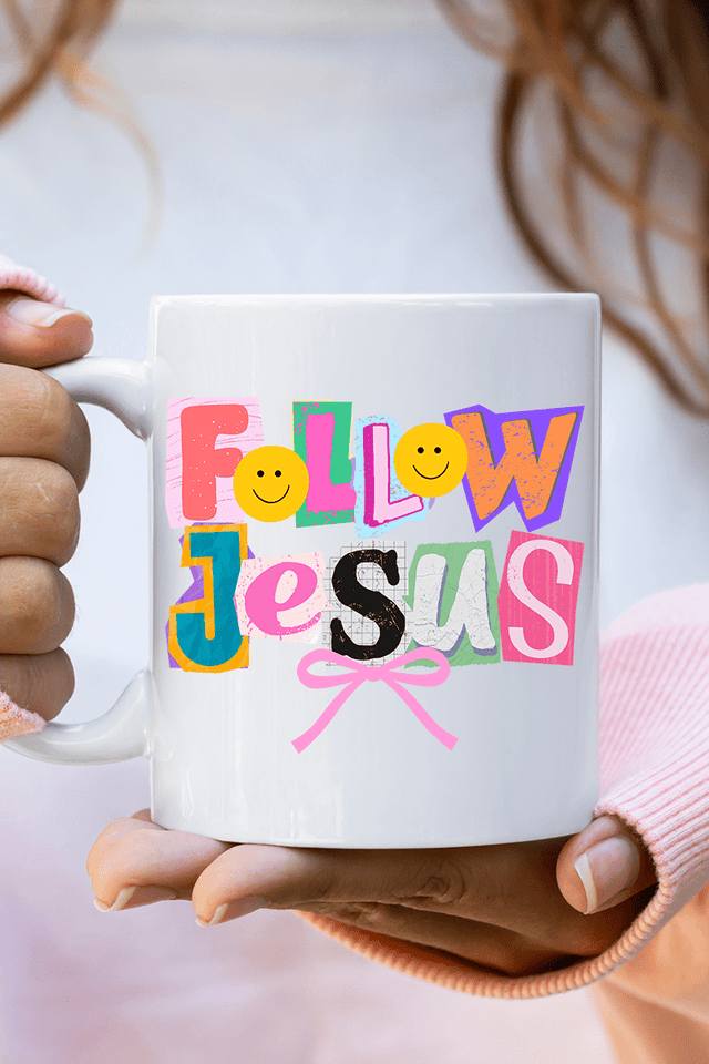 Bold Follow Jesus Ceramic Mug - Wholesale Accessory Market