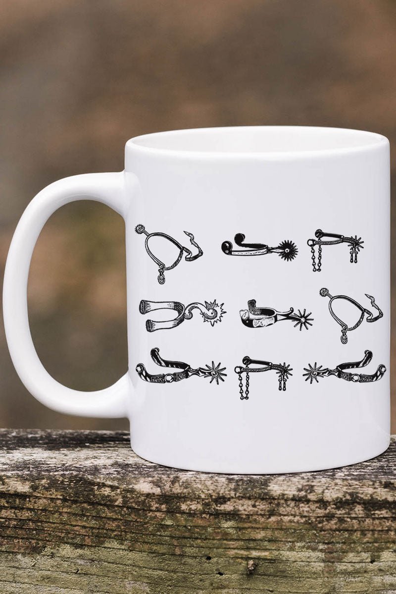 Boot Spurs Ceramic Mug - Wholesale Accessory Market