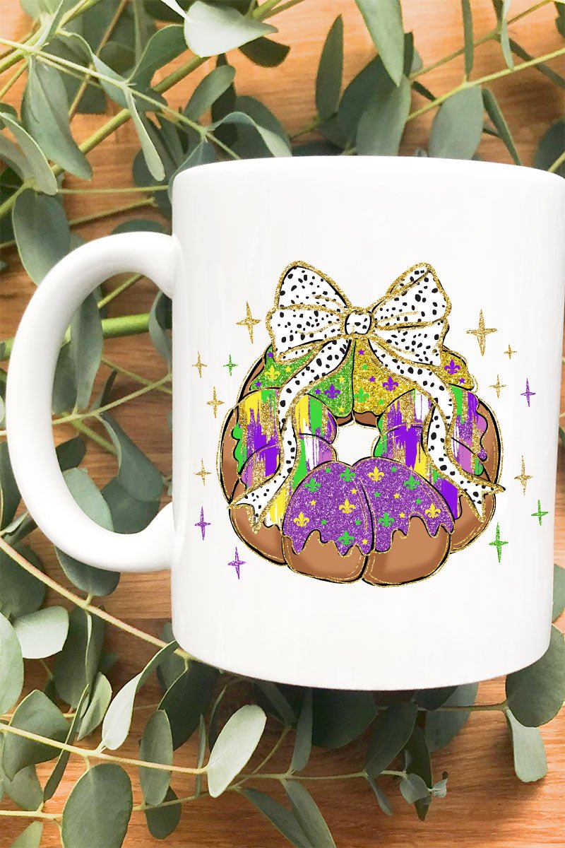 Brushed King Cake Ceramic Mug - Wholesale Accessory Market