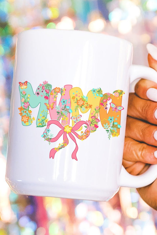 Butterflies & Bows Mama Ceramic Mug - Wholesale Accessory Market