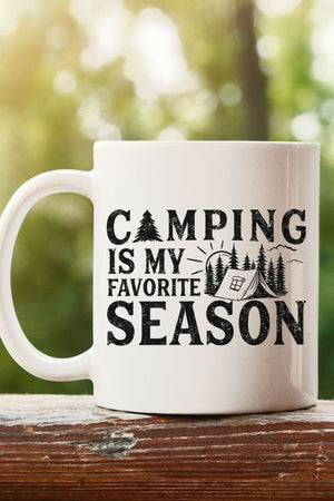 Camping Is My Favorite Season White Mug - Wholesale Accessory Market