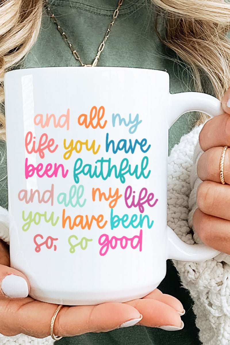 Colorful Always Faithful Ceramic Mug - Wholesale Accessory Market