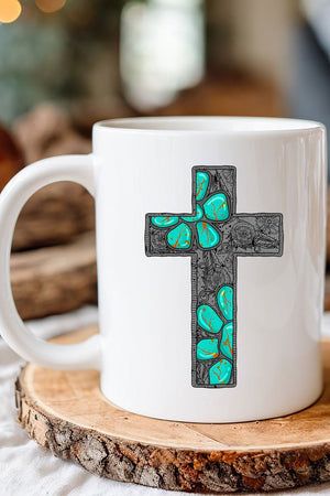 Concho Cross Ceramic Mug - Wholesale Accessory Market