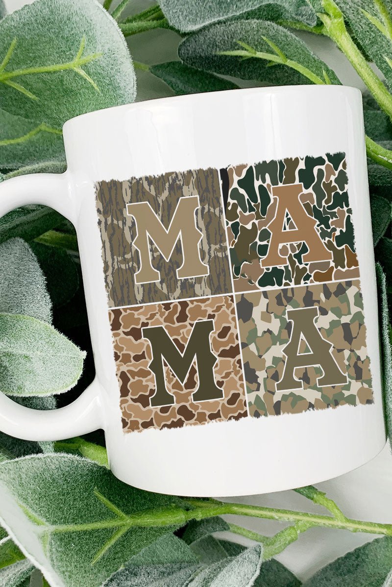 Distressed Camo Mama Ceramic Mug - Wholesale Accessory Market
