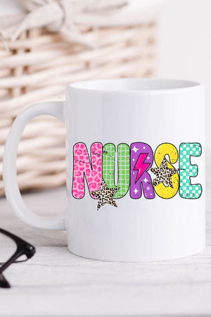 Distressed Retro Nurse Ceramic Mug - Wholesale Accessory Market