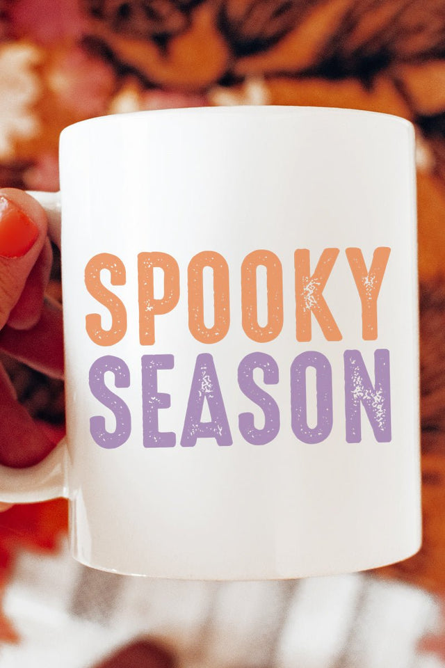 Distressed Spooky Season Ceramic Mug - Wholesale Accessory Market