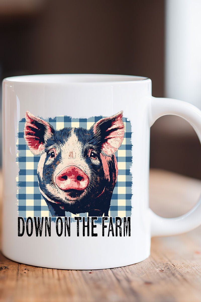 Down On The Farm Pig Ceramic Mug - Wholesale Accessory Market