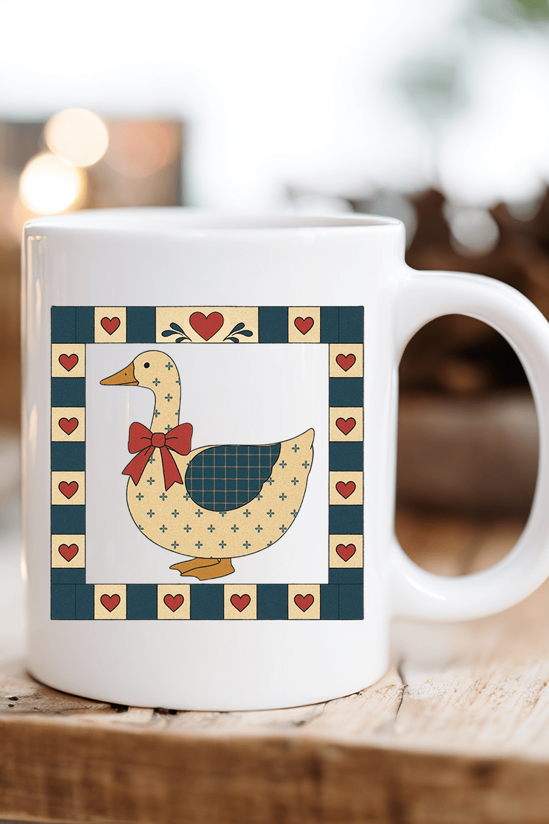 Farmhouse Folk Goose Ceramic Mug - Wholesale Accessory Market