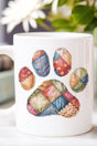 Faux Patchwork Paw Ceramic Mug - Wholesale Accessory Market