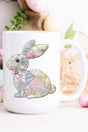 Faux Quilted Bunny Ceramic Mug - Wholesale Accessory Market