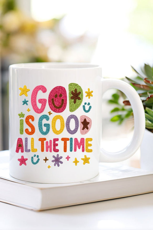 Faux Yarn God Is Good Ceramic Mug - Wholesale Accessory Market