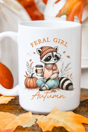 Feral Girl Autumn Ceramic Mug - Wholesale Accessory Market
