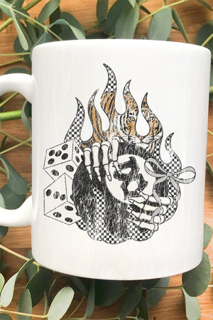 Flamin' 8 Ball Ceramic Mug - Wholesale Accessory Market